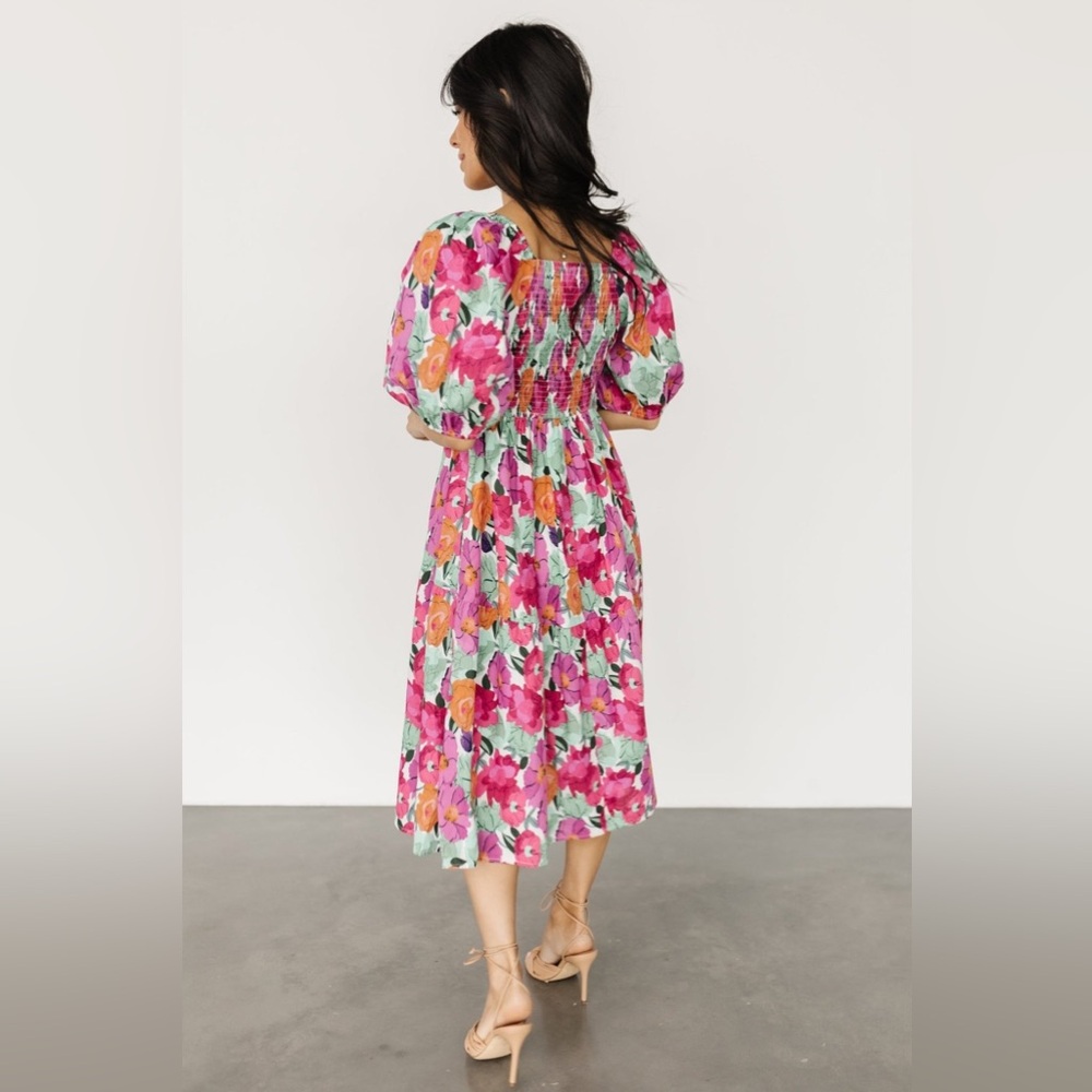 Baltic Born Aimee Puff Sleeve Midi Dress - Picture 4 of 11
